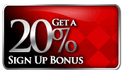 Bookmaker 20% Signup Button